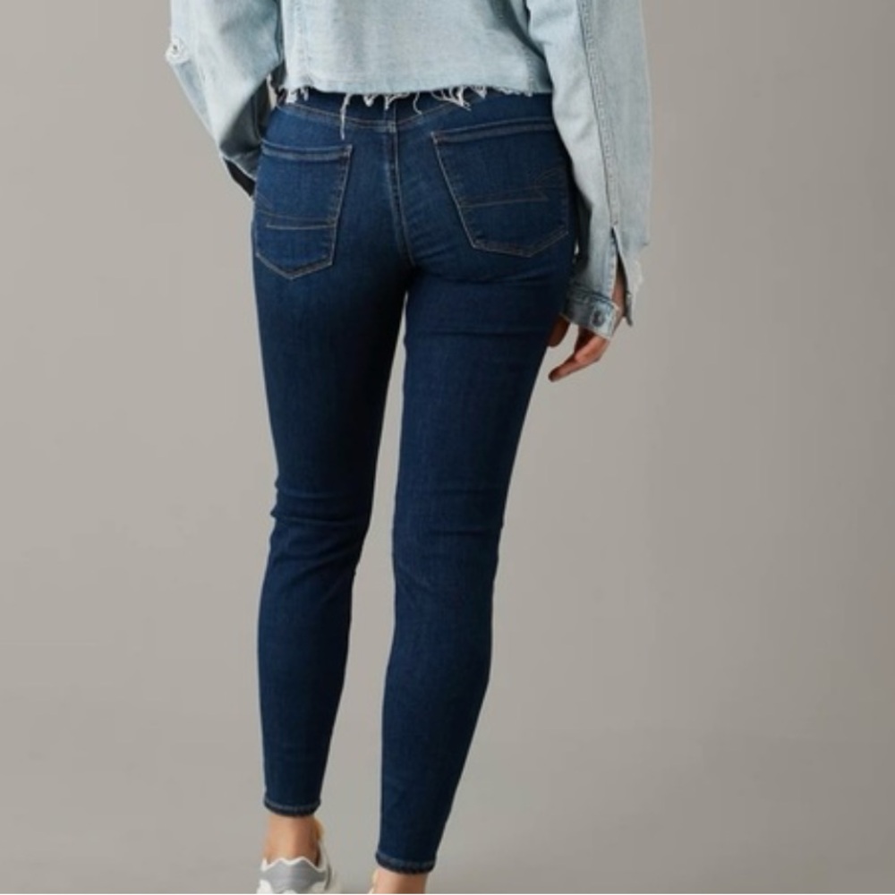 American Eagle Outfitters Dark Blue Skinny Jeans - Picture 2 of 10